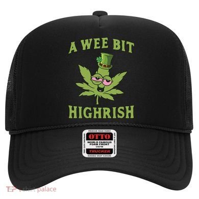 A Wee Bit Highrish Lucky Shamrock Funny St Patricks Day Hat