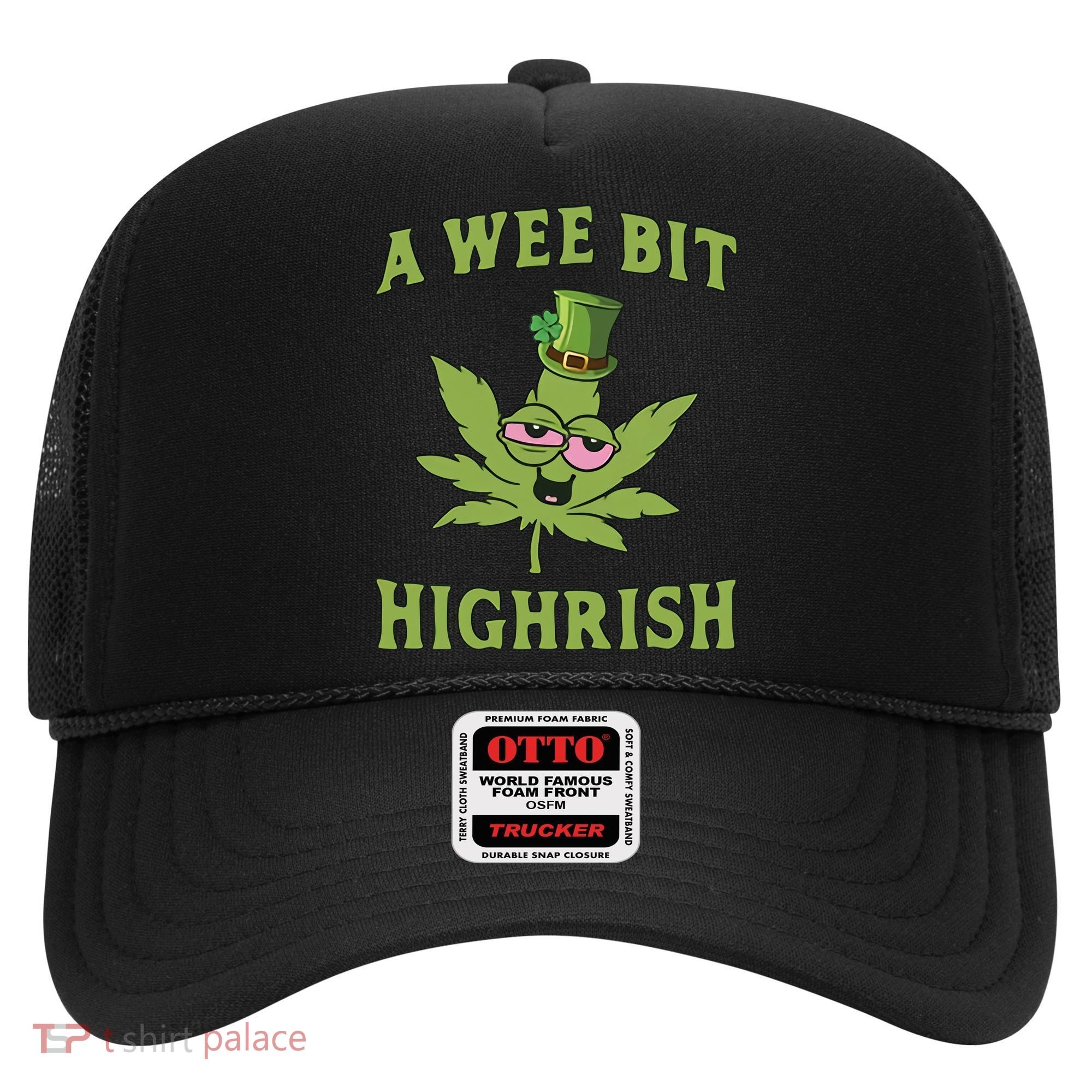 A Wee Bit Highrish Lucky Shamrock Funny St Patricks Day Hat