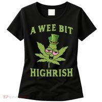 A Wee Bit Highrish Lucky Shamrock Funny St Patricks Day Women's T-Shirt thumb 0