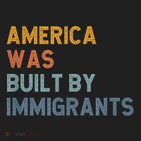America Was Built By Immigrants Support Refugee Rights Women's Sweatshirt thumb 2