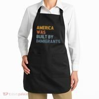 America Was Built By Immigrants Support Refugee Rights Apron thumb 2