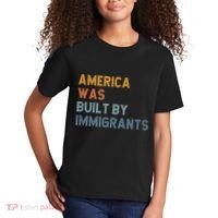 America Was Built By Immigrants Support Refugee Rights Kids T-Shirt thumb 2