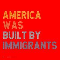 America Was Built By Immigrants Support Refugee Rights Santa Hat thumb 1