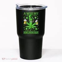 A Wee Bit Highrish Funny 420 Weed Marijuana St Patricks Day Tumbler thumb 0