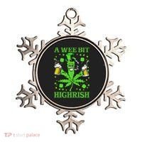 A Wee Bit Highrish Funny 420 Weed Marijuana St Patricks Day Ornament thumb 0