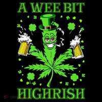 A Wee Bit Highrish Funny 420 Weed Marijuana St Patricks Day Ornament thumb 1
