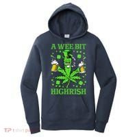 A Wee Bit Highrish Funny 420 Weed Marijuana St Patricks Day Women's Hoodie thumb 0