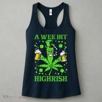 A Wee Bit Highrish Funny 420 Weed Marijuana St Patricks Day Women's Tank Top thumb 3