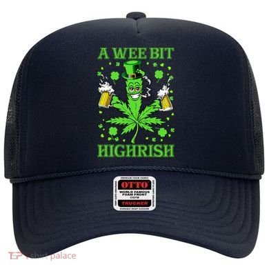 A Wee Bit Highrish Funny 420 Weed Marijuana St Patricks Day Hat