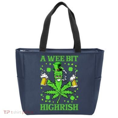 A Wee Bit Highrish Funny 420 Weed Marijuana St Patricks Day Bag