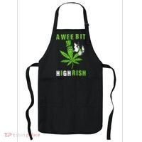 A Wee Bit Highrish Funny 420 Weed St Patricks Day Apron thumb 0