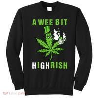 A Wee Bit Highrish Funny 420 Weed St Patricks Day Sweatshirt thumb 0