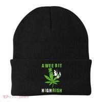 A Wee Bit Highrish Funny 420 Weed St Patricks Day Beanie thumb 0