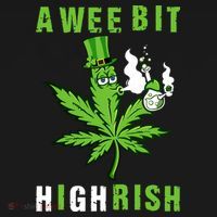 A Wee Bit Highrish Funny 420 Weed St Patricks Day Polo thumb 3