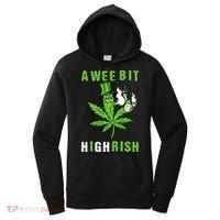 A Wee Bit Highrish Funny 420 Weed St Patricks Day Women's Hoodie thumb 0
