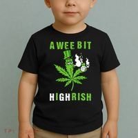 A Wee Bit Highrish Funny 420 Weed St Patricks Day Toddler T-Shirt thumb 2