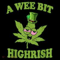 A Wee Bit Highrish Funny 420 Weed Marijuana St Patricks Day Ornament thumb 1