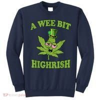 A Wee Bit Highrish Funny 420 Weed Marijuana St Patricks Day Sweatshirt thumb 0