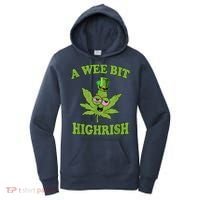 A Wee Bit Highrish Funny 420 Weed Marijuana St Patricks Day Women's Hoodie thumb 0