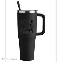 Assyrian Winged Bull Lamassu Iraq Iran Souvenir Cool Gift 40oz Vacuum Insulated Stainless Steel Travel Tumbler thumb 0