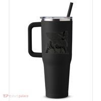 Assyrian Winged Bull Lamassu Iraq Iran Souvenir Cool Gift 40oz Vacuum Insulated Stainless Steel Travel Tumbler thumb 2