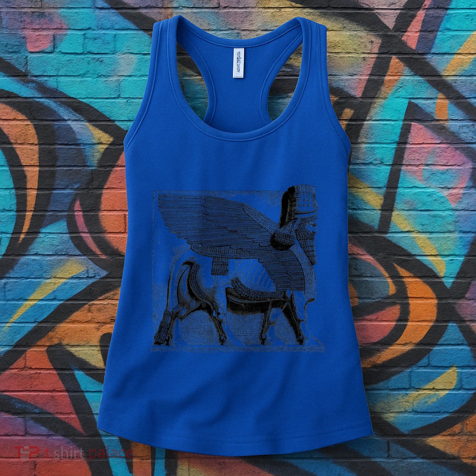 Assyrian Winged Bull Lamassu Iraq Iran Souvenir Cool Gift Women's Tank Top