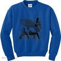 Assyrian Winged Bull Lamassu Iraq Iran Souvenir Cool Gift Kids Sweatshirt thumb 0