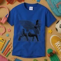 Assyrian Winged Bull Lamassu Iraq Iran Souvenir Cool Gift Kids T-Shirt thumb 3