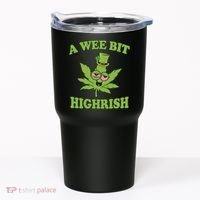 A Wee Bit Highrish Funny 420 Weed Marijuana St Patricks Day Tumbler thumb 0