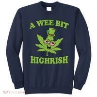 A Wee Bit Highrish Funny 420 Weed Marijuana St Patricks Day Sweatshirt thumb 0