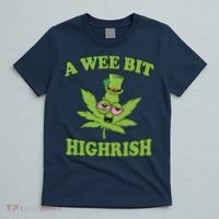 A Wee Bit Highrish Funny 420 Weed Marijuana St Patricks Day T-Shirt thumb 5