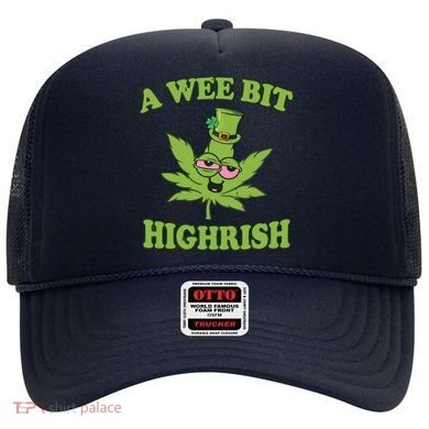 A Wee Bit Highrish Funny 420 Weed Marijuana St Patricks Day Hat