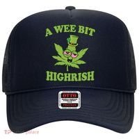A Wee Bit Highrish Funny 420 Weed Marijuana St Patricks Day Hat thumb 0