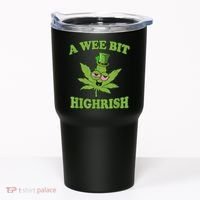 A Wee Bit Highrish Funny 420 Weed Marijuana St Patricks Day Tumbler thumb 0