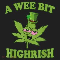 A Wee Bit Highrish Funny 420 Weed Marijuana St Patricks Day Tumbler thumb 3