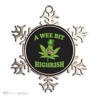 A Wee Bit Highrish Funny 420 Weed Marijuana St Patricks Day Ornament thumb 0