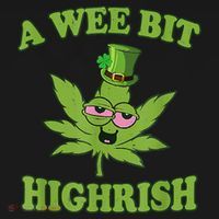 A Wee Bit Highrish Funny 420 Weed Marijuana St Patricks Day Visor thumb 3