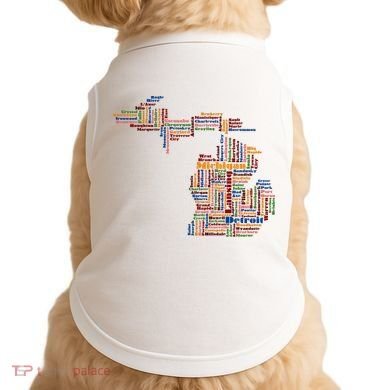 Abstract Word Cloud Map Of Michigan State Doggie Tank