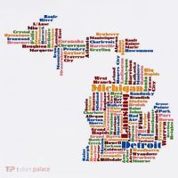Abstract Word Cloud Map Of Michigan State Hat thumb 2