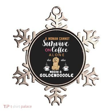 A Woman Cannot Survive On Coffee Alone She Also Needs A Goldendoodle Ornament
