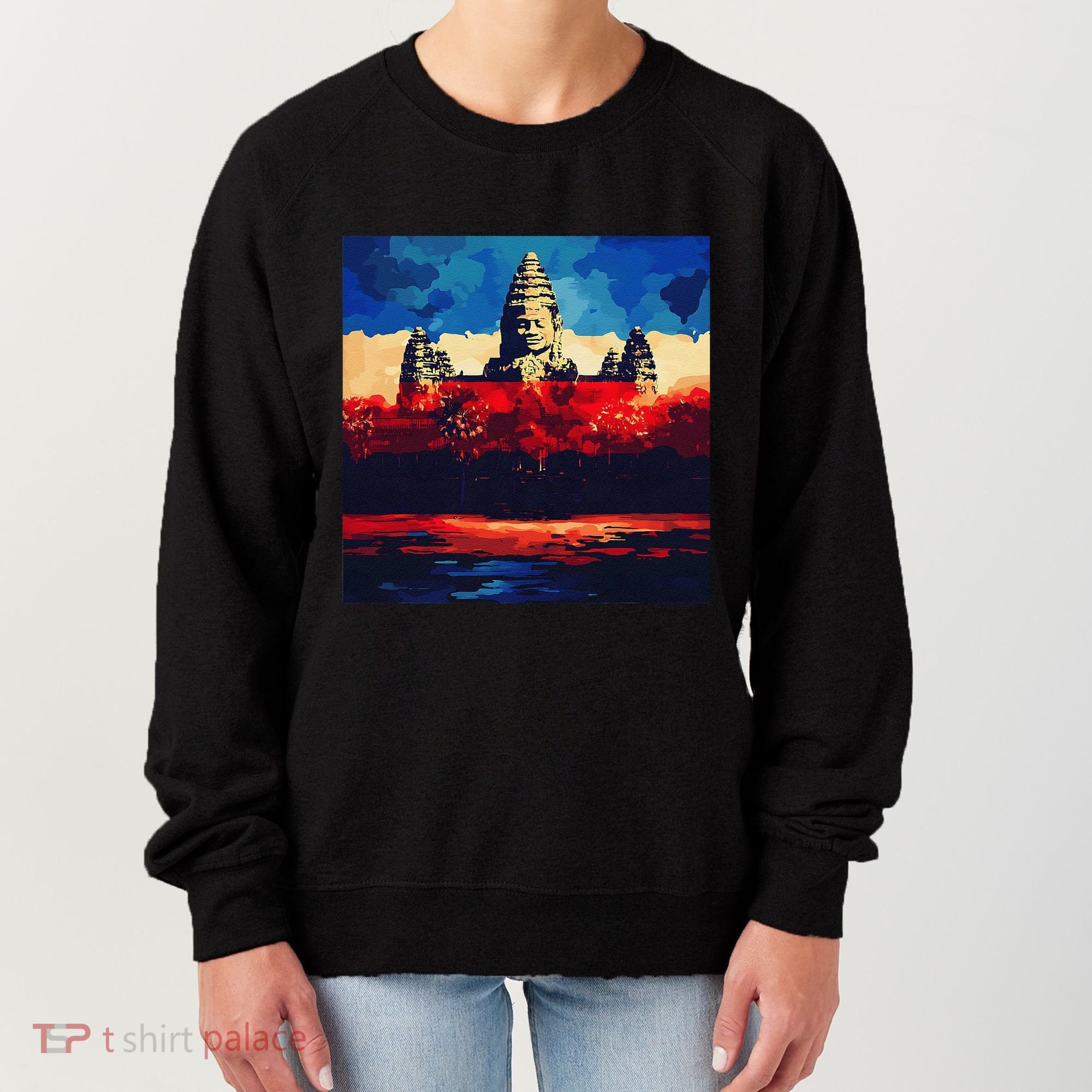 Angkor Wat Cambodia Explore Ancient Temples Women's Sweatshirt