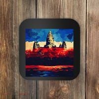 Angkor Wat Cambodia Explore Ancient Temples Coaster thumb 0