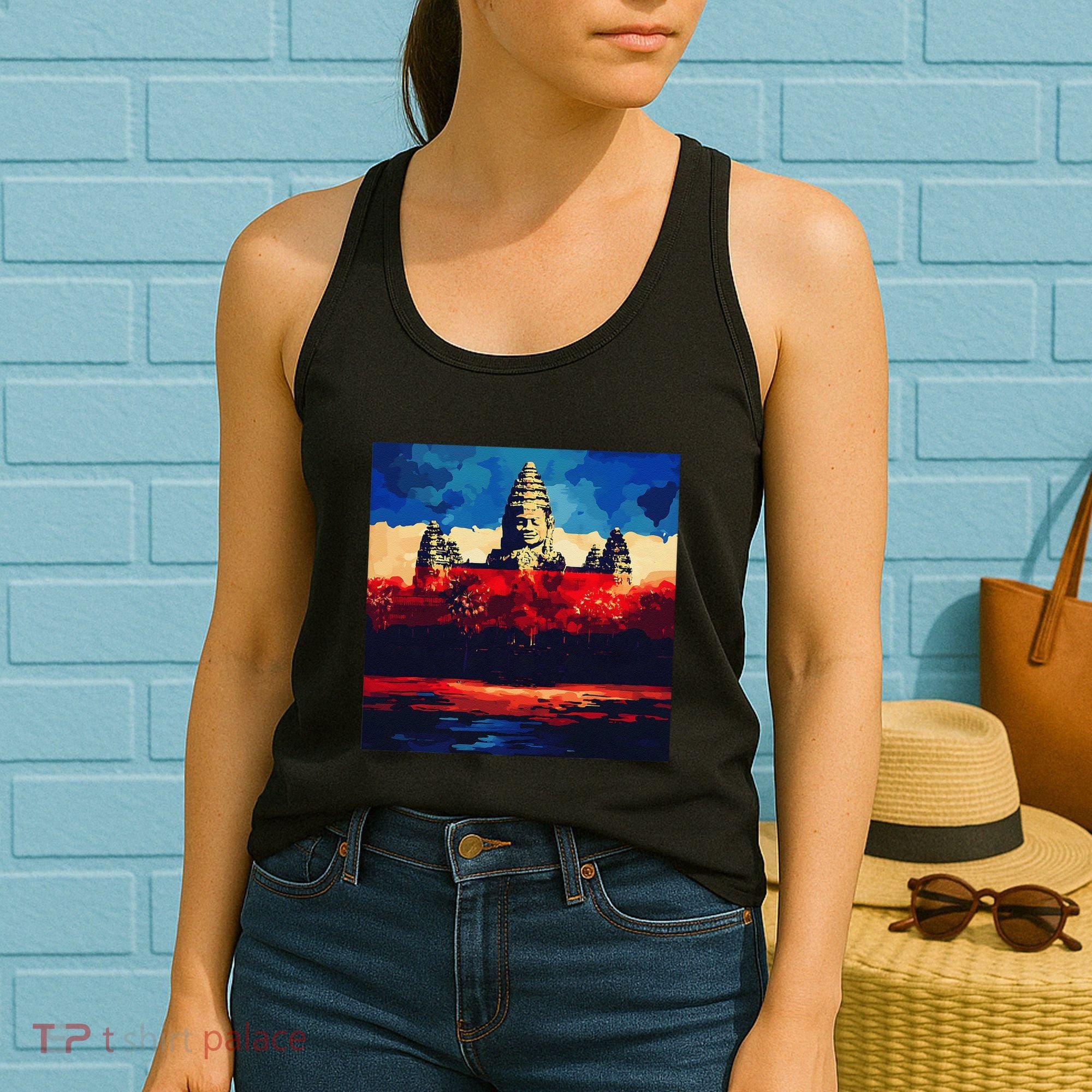 Angkor Wat Cambodia Explore Ancient Temples Women's Tank Top
