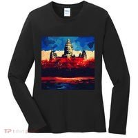 Angkor Wat Cambodia Explore Ancient Temples Women's Long Sleeve Shirt thumb 0