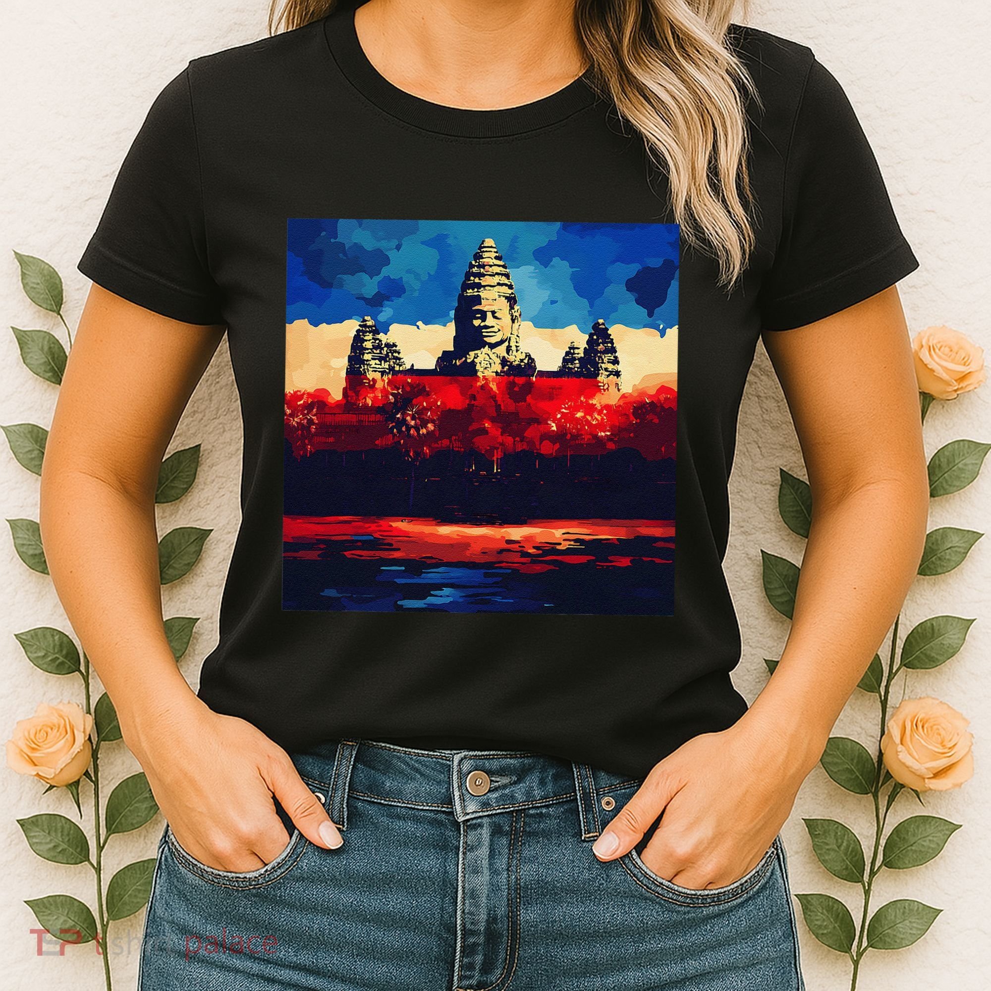 Angkor Wat Cambodia Explore Ancient Temples Women's T-Shirt