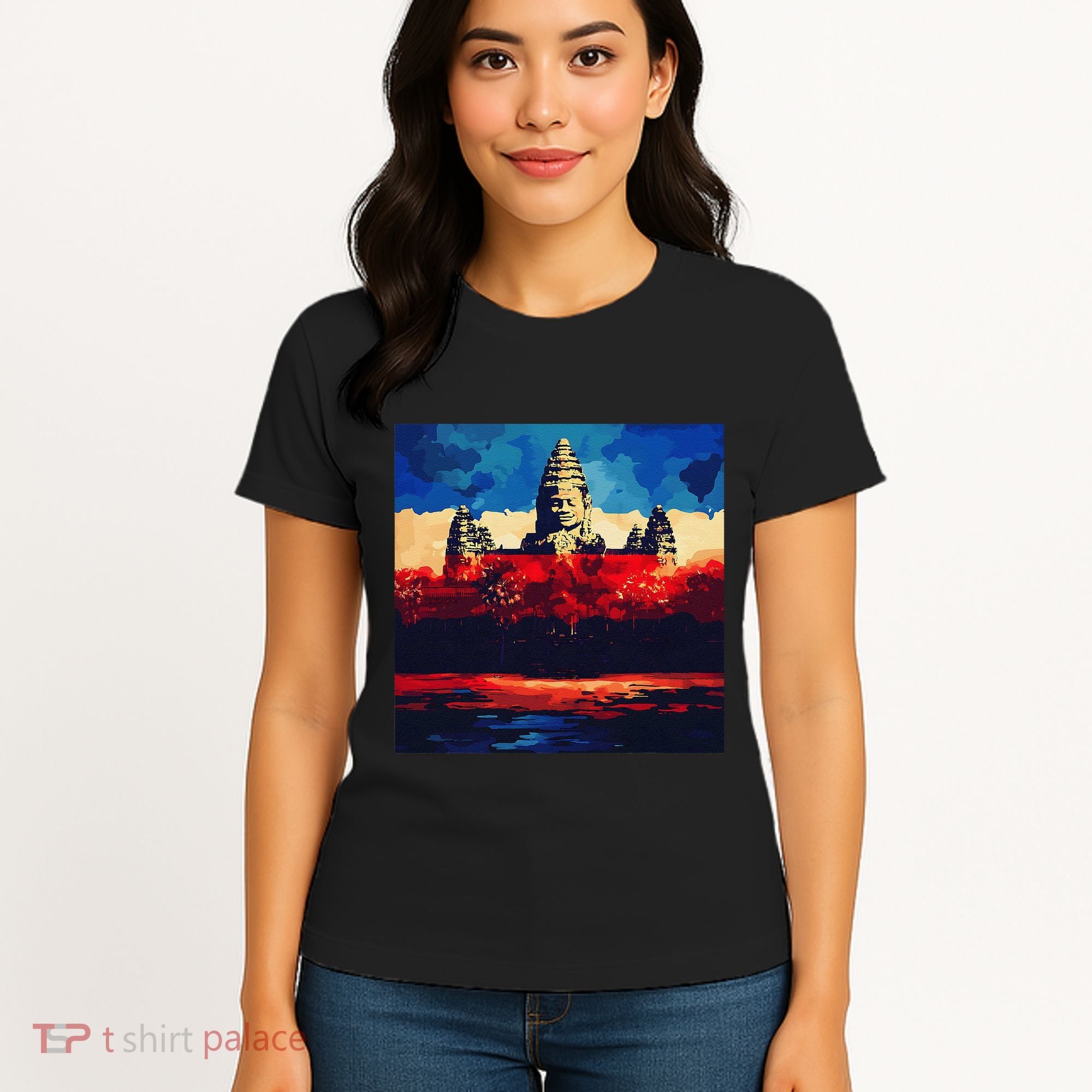 Angkor Wat Cambodia Explore Ancient Temples Women's T-Shirt