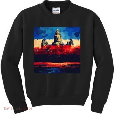 Angkor Wat Cambodia Explore Ancient Temples Kids Sweatshirt