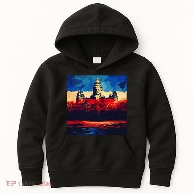 Angkor Wat Cambodia Explore Ancient Temples Kids Hoodie