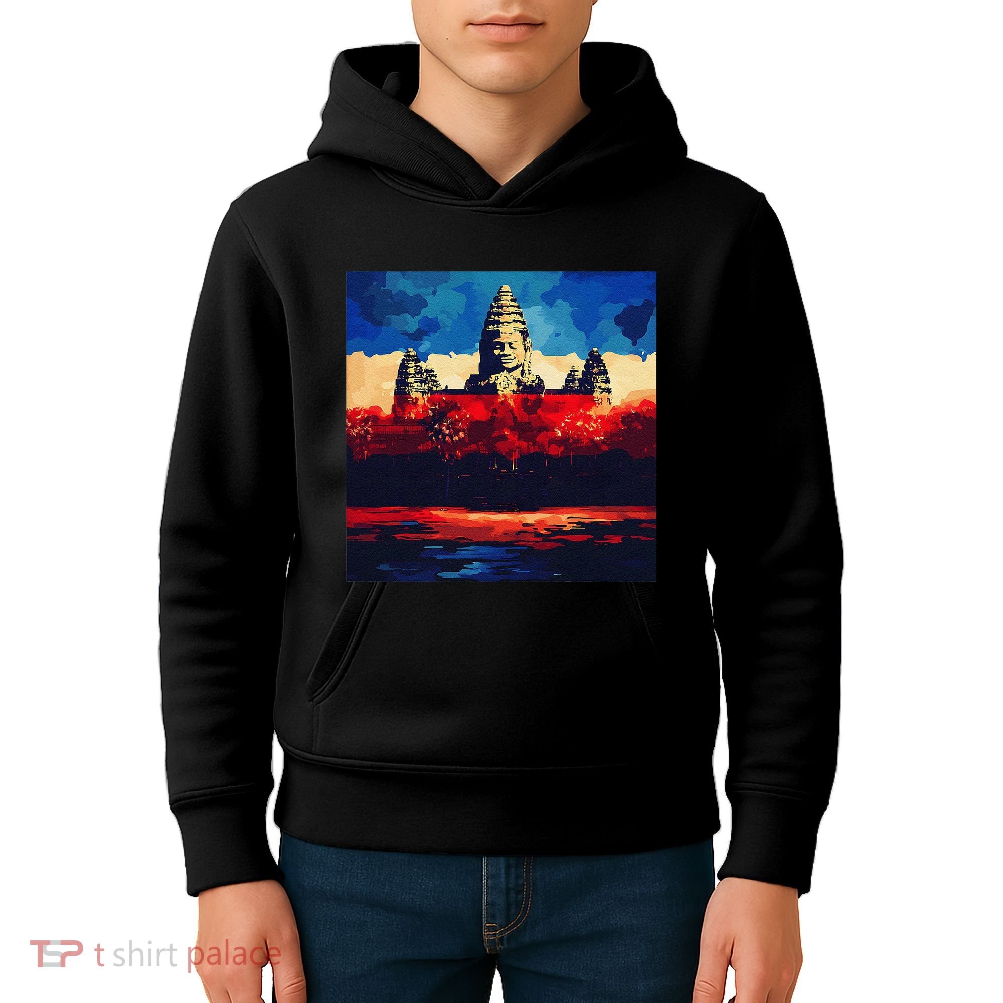 Angkor Wat Cambodia Explore Ancient Temples Kids Hoodie