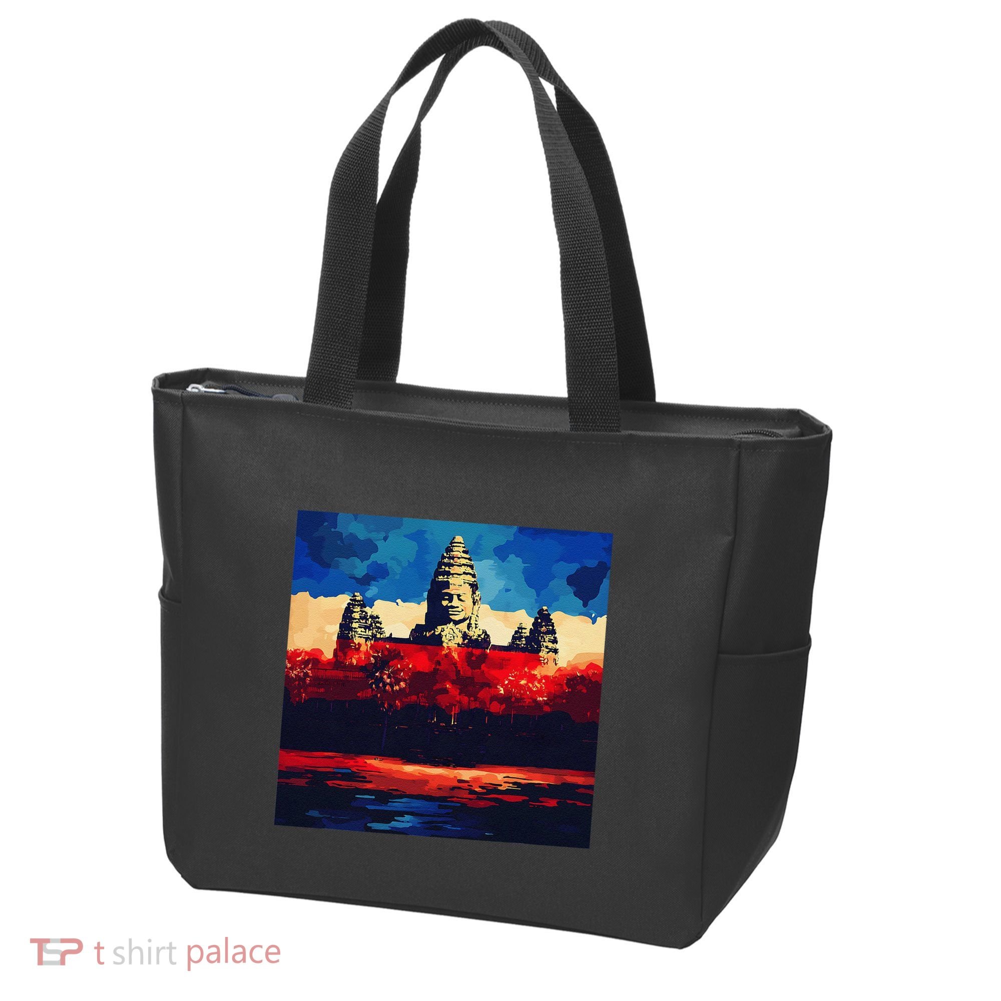 Angkor Wat Cambodia Explore Ancient Temples Tote Bag